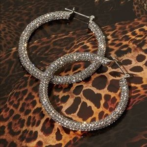 SOLD!!! 😍😍😍 Luv AJ Pave Amalfi Hoops - Silver
